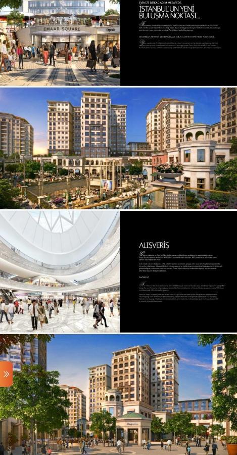 Serviced Luxurious 3+1 In Address Emaar Square Стамбул Экстерьер фото